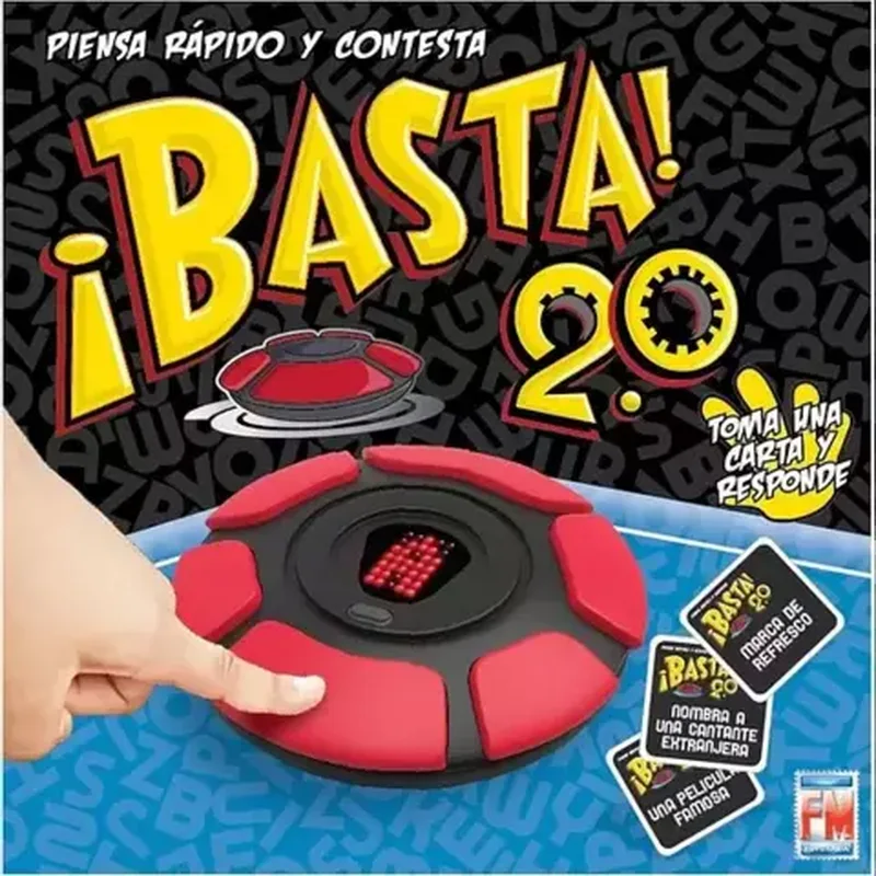 Caja del juego ¡Basta! 2.0 con su temporizador electrónico